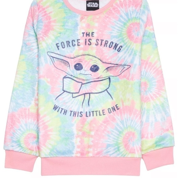 EVY OF CALIFORNIA Big Girls Force is Strong Sweatshirt, top, long sleeve Medium - Picture 1 of 4
